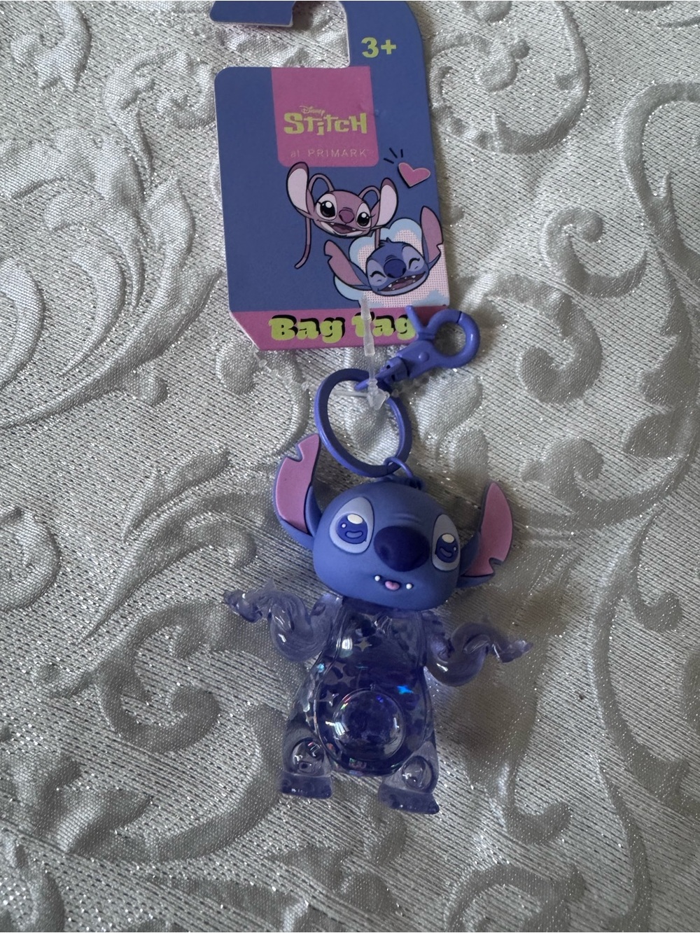 Disney Stitch Bag Charm Keychain Lilac - NWT
